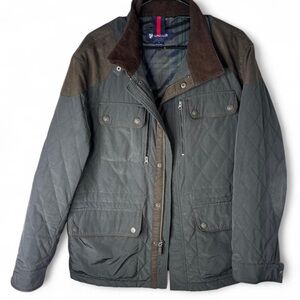 Daniel Cremieux Quilted Jacket - Olive and Brown